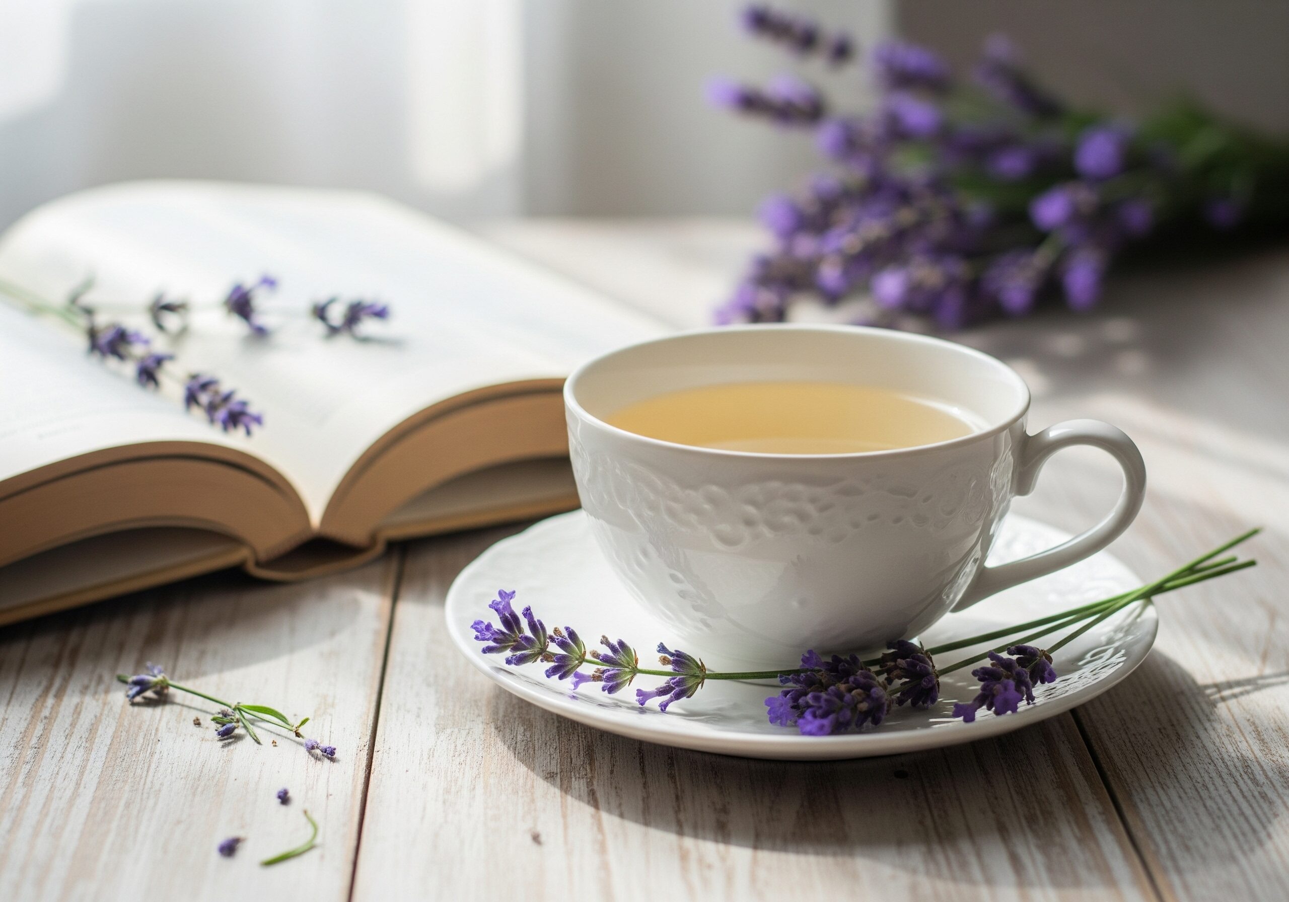 Taza de infusión de lavanda Infusión de lavanda