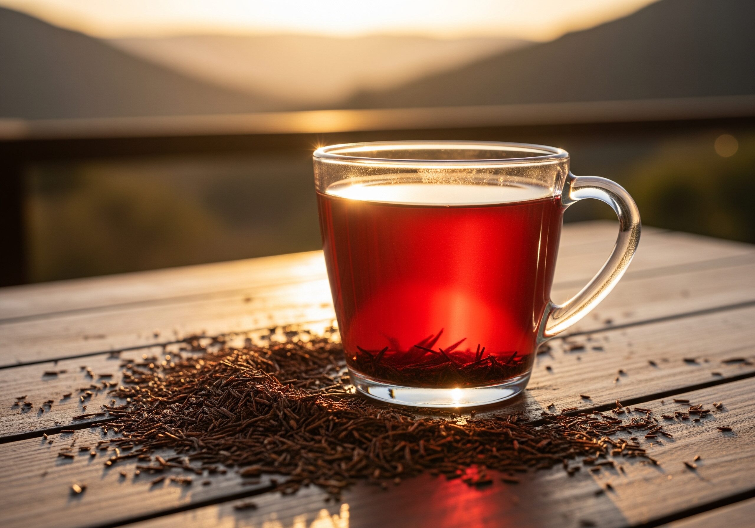 Taza de infusión de rooibos Infusión de rooibos o té rojo